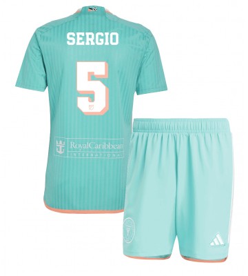 Inter Miami Sergio Busquets #5 Tredje Tröja Barn 2024-25 Kortärmad (+ Korta byxor)